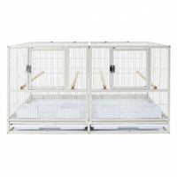3-Tier Breeding Enclosure Removable Divider Dividable Bird Enclosure Safety Lock
