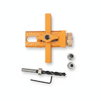 Aluminum Alloy Cabinet Door Drill Jig Engraved Ruler Markings Wardrobe Door Drill Jig High Precision Adjustable Drilling Guide Long-Lasting for DIY Woodworking