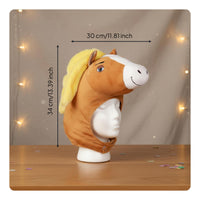 Fuzzy Horse Head Hat Photo Prop Funny Creature Costume Hat for Party