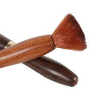 Kung Fu Tea Set Accessory Tea Brush, Ebony Wood and Bakelite Brush with Engraved LOGO, Teapot Brush, Tea Tray Brush