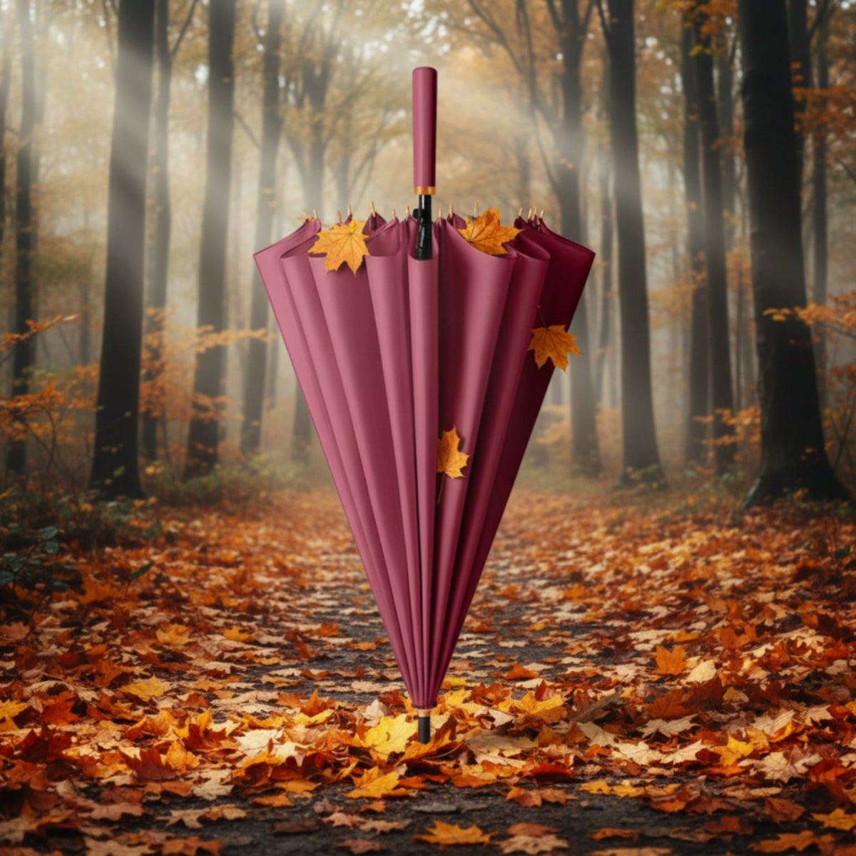 Slim Compact Umbrella Foldable Travel Umbrella Collapsible Waterproof for Daily Commute