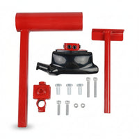 Black Coated Manual Tire Changer Duck Head Kit Iron Duck-Head Tire Changer Kit Metal Parts Mounting Demounting Tool Welded for Car Wheel Repair