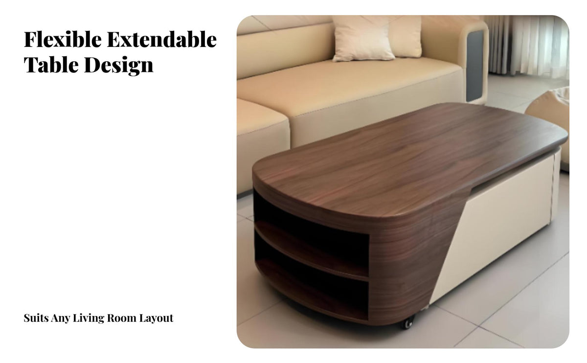 Minimalist design double-levellevel Wooden Coffee Table Vintage Aesthetic Living Room Furniture mid-century modernmid-century modern-mid-century modern-century modern Modern Design Sturdy Frame for Homeowners, Apartment Dwellers, Families, Lounge Area, Sm