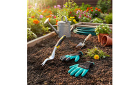Garden Weeder with Gloves Leverage Design Manual Unwanted Plants Remover Effort