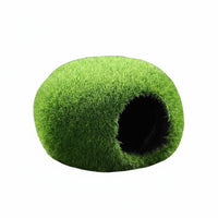 Resin Lichen Skull Ornament Provides Shelter Aquarium Skull Cave for Terrarium