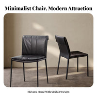 Upholstered Side Chair Light Luxury Design Household Furniture Firm Spineing Padding Sturdy & Stable for Dining Room