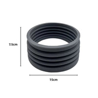 Ribbed Hopper Cleaner Dark Gray Expandable Hopper Cleaner Cylindrical