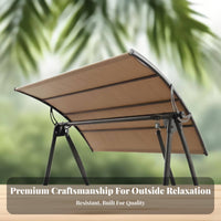 Rainproof Swing Canopy Replacement Cover Waterproof Swing Canopy Top Thickened Material for Homeowners, Backyard, Courtyard, Lawn