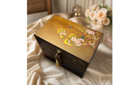 Wooden Jewelry Box with Drawers Traditional Jewelry Box with Drawers Vintage for Women, Collectors, Dresser, Vanity, Bedside Table