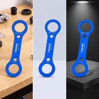 2 Pieces Aluminum Alloy Bottom Bracket Wrench Double-Ended Bike Bottom Bracket Wrench Flat Notched for Cyclists, Mechanics, Bike Maintenance, Workshop