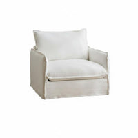 Boucle Accent Chair Removable Cover Single Sofa Cleanable Adaptable for Interior Decorators, Living Room, Bedroom