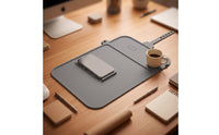 Tray Mat with Phone Stand Low-Profile Silicone Tray Mat Molded for Airplane