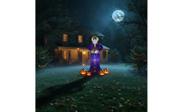 Festive Skeleton Figure with Dress Spooky Inflatable Skeleton Big Halloween Inflatable Inflate for Homeowners, Party Hosts, Yard, Lawn, Porch