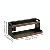 Countertop Seasoning Shelf Easy to Clean Kitchen spices Rack Non Skid Multi-Tier Storage Organizer