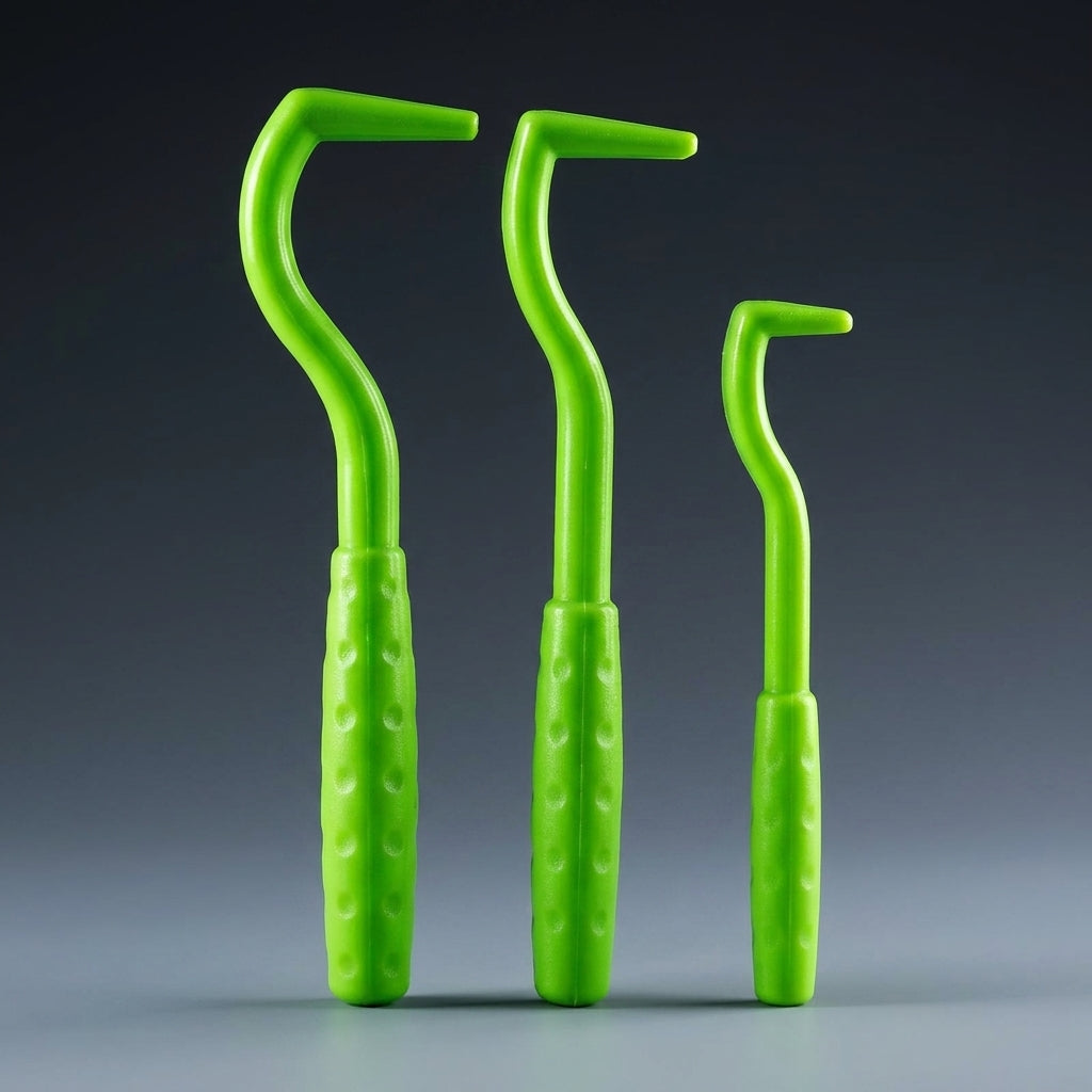 Dog Grooming and Cat Grooming Hook Style Remover Tool, 2 Piece Plastic Pet Cleaning Tool for Large Pets, Dog Cat Removal Tool, Green Design