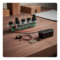 5-Knob Active Bass Preamp Easy Installation Musical Instrument Part Long-Lasting
