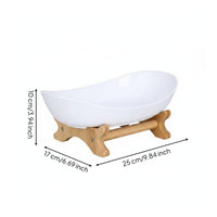 Bamboo Fruit Display Effortless to Clean to Clean Fruit Snack Tray Rack for Kitchen Counter