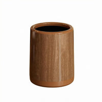 Wood-Grain Trash Can Easy to Clean Wood Grain Trash Can Long-Lasting for Home