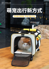 大号宠物拉杆包便捷可折叠外出推车狗狗小型超大号猫咪手提包便携