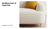 Linear Minimalist Sofa Modern Furniture for the Living Room Room Furniture Breathable Material Couch for Apartment Dwellers, Families, Small Areas