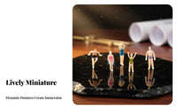 Architectural Model People DIY Crafting Sand Table Miniature People Paintable Tiny Figurines for Designers, Hobbyists, Dioramas, Dollhouses
