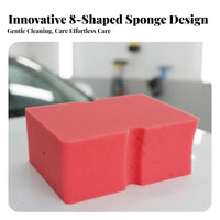 High Foaming Car Wash Sponge Scratch-Safe Figure 8 Car Sponge Highly Absorbent for DIY Detailers, Garage