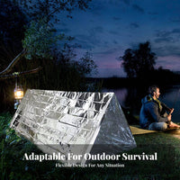 Retains Body Heat Emergency Survival Blanket Compact Emergency Mylar Blanket Tear-Resistant for Campers, Preppers, Camping, Hiking, Outdoor