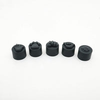 5 Pieces Soft-Touch Pickleball Paddle End Cap Textured Silicone Paddle Cap Guarding Handle Cover Grippy