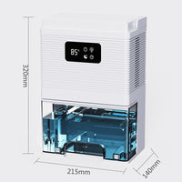 Chenjun CJ-2025-3 Compact Quiet Dehumidifier for Dorm Rooms, 100W, 1000ml/D, 2.6-4.0L Tank, UK Plug