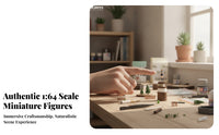 Single Piece 1/64 Scale Figure Collectible Diorama Figure Very Small Model Accessory