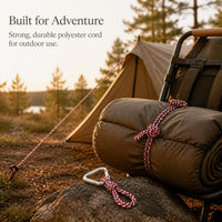 Hand-Woven Paracord Lanyard for DIY Crafts and Outdoor Use