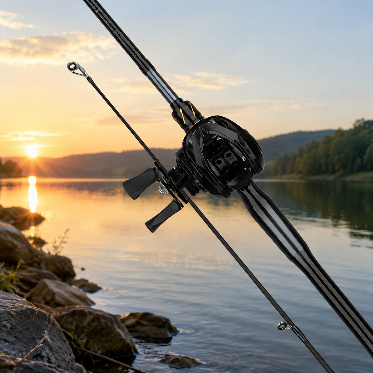 fishing rod and reel set
