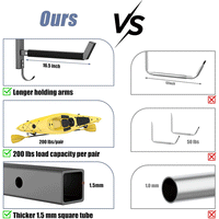 Heavy Duty Kayak Storage Hooks Wall Mounted Kayak Rack for Garage Multi-functional Storage Rack