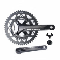Cycling Bike Crankset Lightweight Hollow Aluminum Crankset Bike Comp Single Nt High Rigidity Frosted Finish