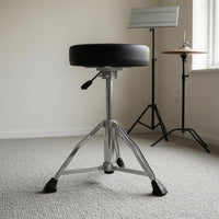 Drum Throne with Tripod Base   Adjustable Drum Throne Double Braced for Rehearsal Room
