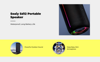Waterproof speaker with deep bass