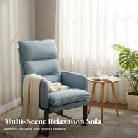 Adjustable High-Spine Recliner Foldable Design Adjustable Spine Rest Lounger Multi-Functional Space Saving for Balcony