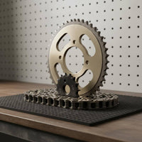 Motorcycle Chain and Sprocket Set High Tensile Strength Motorcycle Drive Chain Sprocket Kit for DIY Enthusiasts