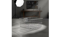 Wire front Basket  Open-Top Motorcycle Basket Rectangular for Commuters, Couriers, Commuting, Errands