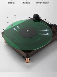 LP Vinyl Record Turntable Mat with Protective Sleeve and Clamp, Anti-Static Noise Reduction