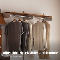 Adjustable Rail Bracket Shelving utilitarian design configurable Track Shelving