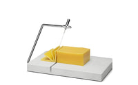 Stainless Steel Ham Slicer Non Surface Wire Cheese Cutter Includes 5 Replacement Wires Cheese Slicing Board for Restaurants, Home Bar