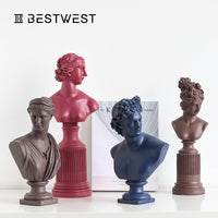 Nordic Goddess Lady Bust Statue Resin Craft