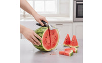Stainless Steel Watermelon Opener Ergonomic Watermelon Cutter Food-Grade Melon Opener Comfortable Grip for Kitchen