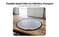 Built-in Handle Round Reflective Inspection Board Compact Foldable Damage Inspection Board