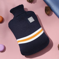 Knitted Striped Hot Water Bottle Cover Soft Elastic Skin-Friendly