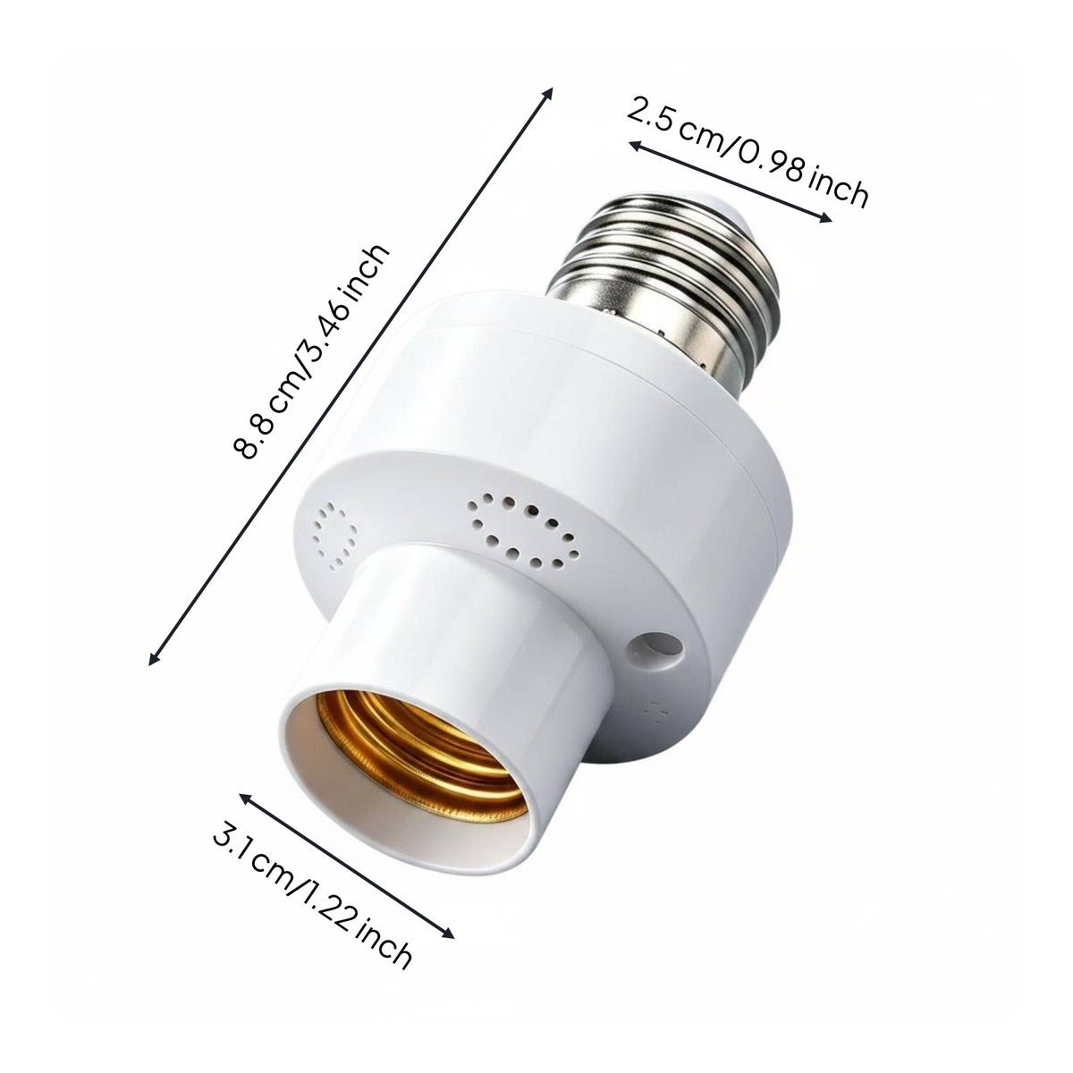 Voice Control Bulb Socket Energy Saving Motion Activator Lamp Holder