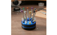 Jewelers Screwdriver Kit with Stand Non-Slip Grip for Watchmakers, Hobbyists