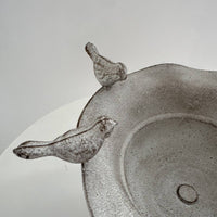 Rustic Metal Urn Multi-Purpose Farmhouse Centerpiece Bowl Decorative Bird Accent