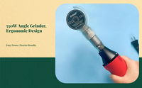 550W angle grinder, 90° head, variable speed